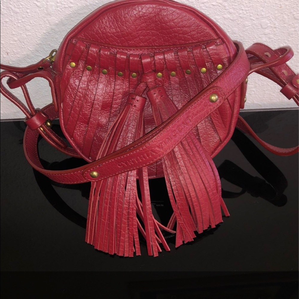 Cynthia Vincent Billy Leather Tassel Crossbody